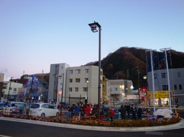 大月駅前イルミネーション(2012.12.3)