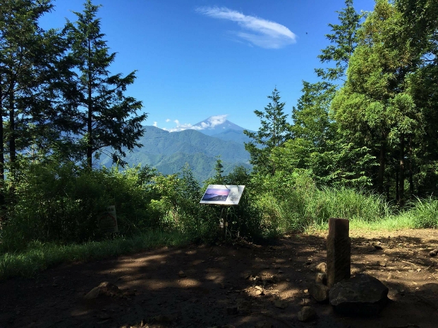 山頂からの富士山