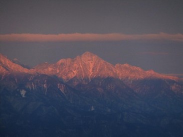 刻々と変化していく朝焼けの様子