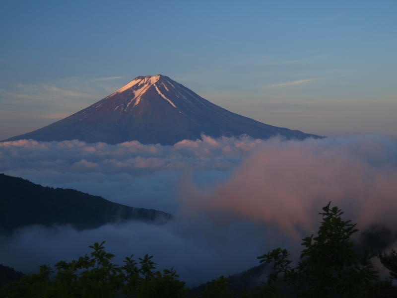 山頂からの富士山