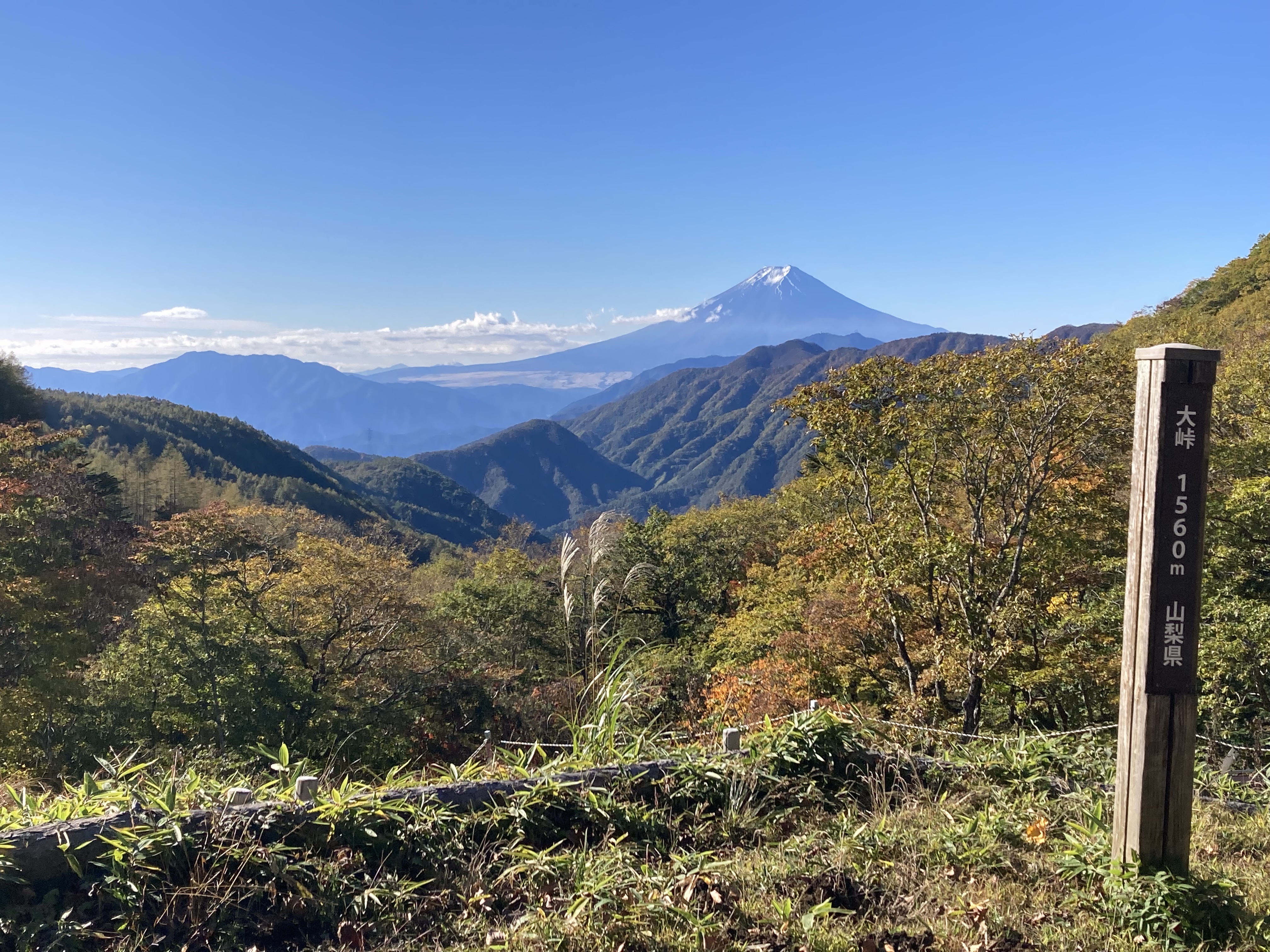 大峠周辺の紅葉と林道通行規制のお知らせ